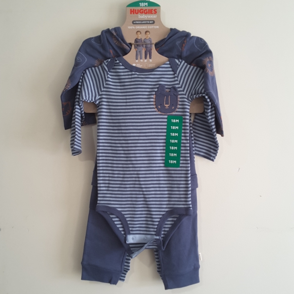 Huggies Navy Striped Kids Bodysuit